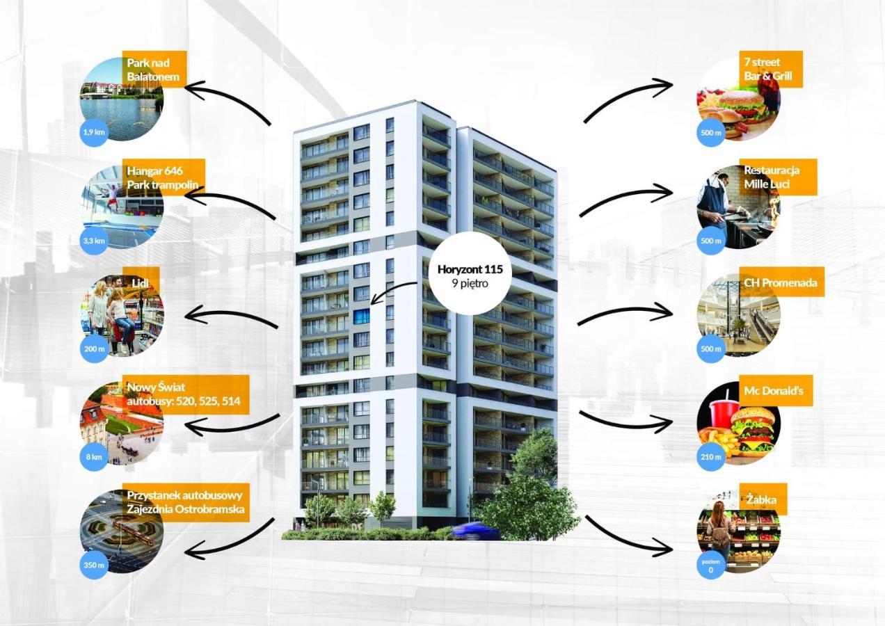 Horyzont 115 Apartment Варшава Екстериор снимка